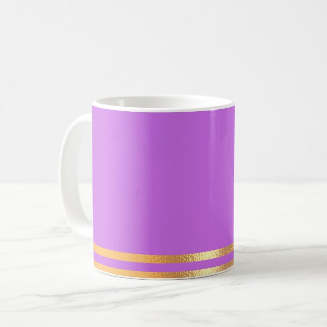 Lilac et Mug de café moulé à l'or (Devant gauche)