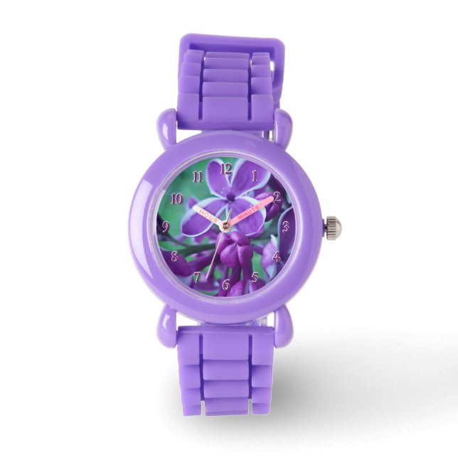 Lilac Farbvielfalt Armbanduhr (Vorderseite)