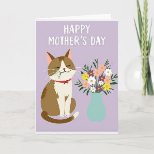 Lilac Feline Muttertagskarte Karte