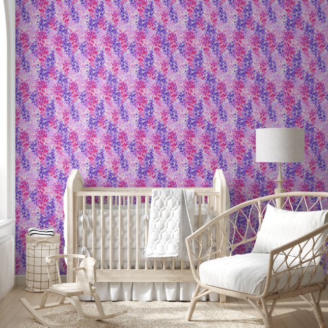 Lilac Floral Blume Rosa Lila Botanisch Tapete (Kinder)