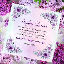 Lilac Floral Display Showdusche ohne Geschenk Wrap Begleitkarte