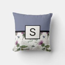 Lilac Floral Monogram