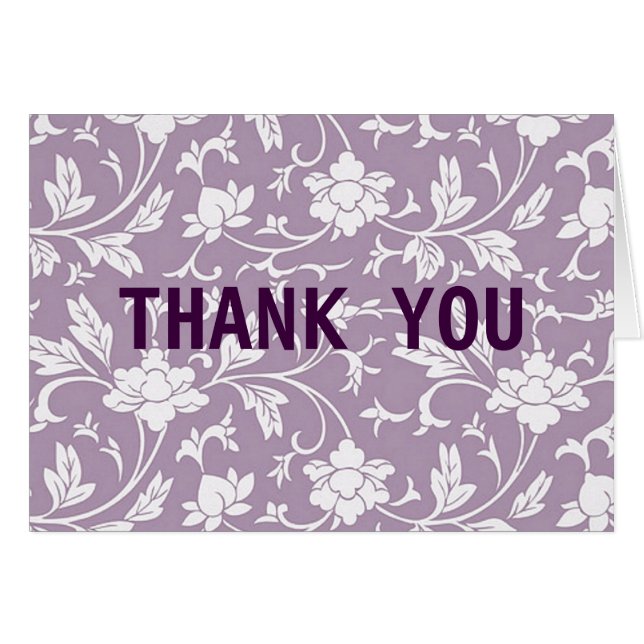 Lilac Floral Pattern (Vorderseite (Horizontal))