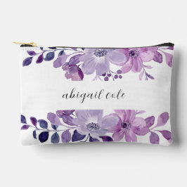 Lilac Floral Wedding Zubehörtasche