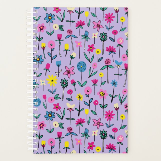 Lilac Flower Garden Planner Planer (Vorderseite)