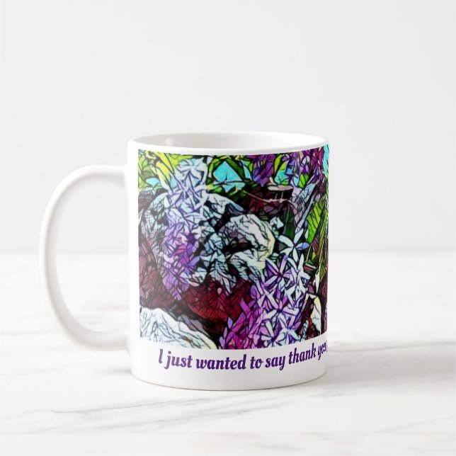 Lilac flowers blooming garden kaffeetasse (Links)