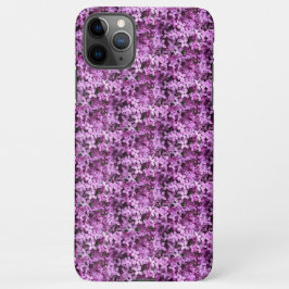 Lilac Foto | Gefleckte halbe Tropfen | iPhone 11Pro Max Hülle