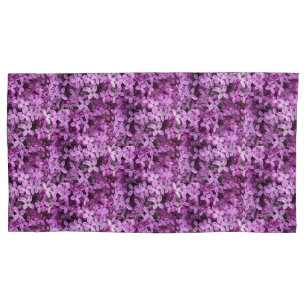 Lilac Foto Gefleckte halbe Tropfen Kissenbezug