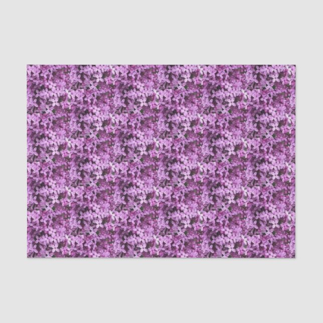 Lilac Foto | Gefleckte halbe Tropfen | Seidenpapier (Vorderseite)