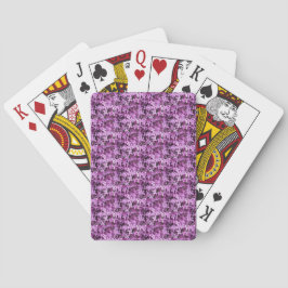 Lilac Foto | Gefleckte halbe Tropfen | Spielkarten