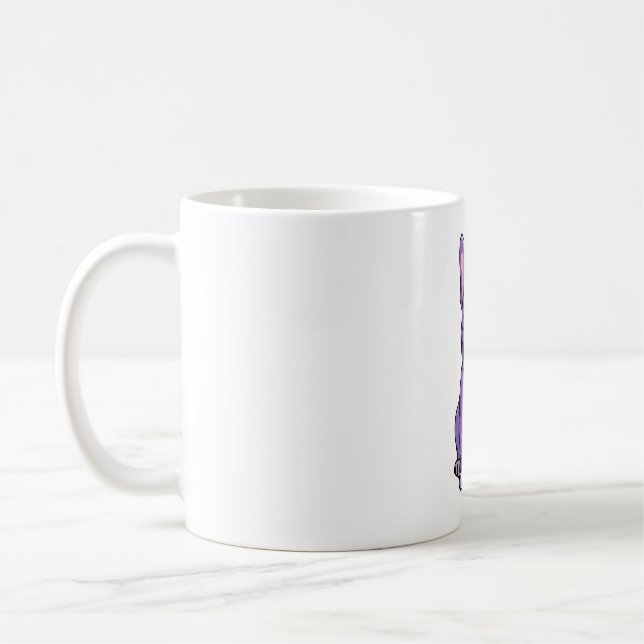 Lilac French Bulldog 2 Kaffeetasse (Links)