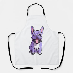 Lilac French Bulldog 2 Schürze