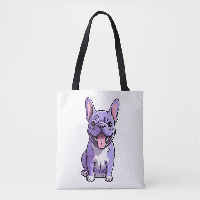 Lilac French Bulldog 2 Tasche (Vorderseite)