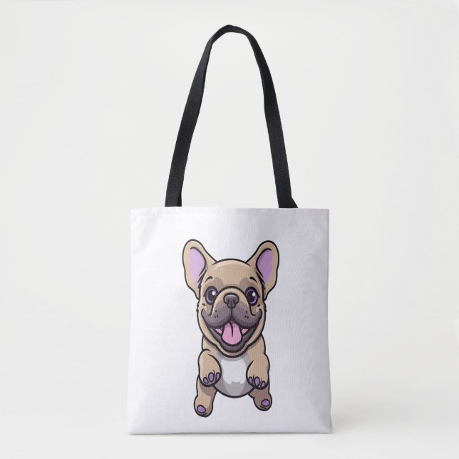 Lilac French Bulldog 9 Tasche (Vorderseite)