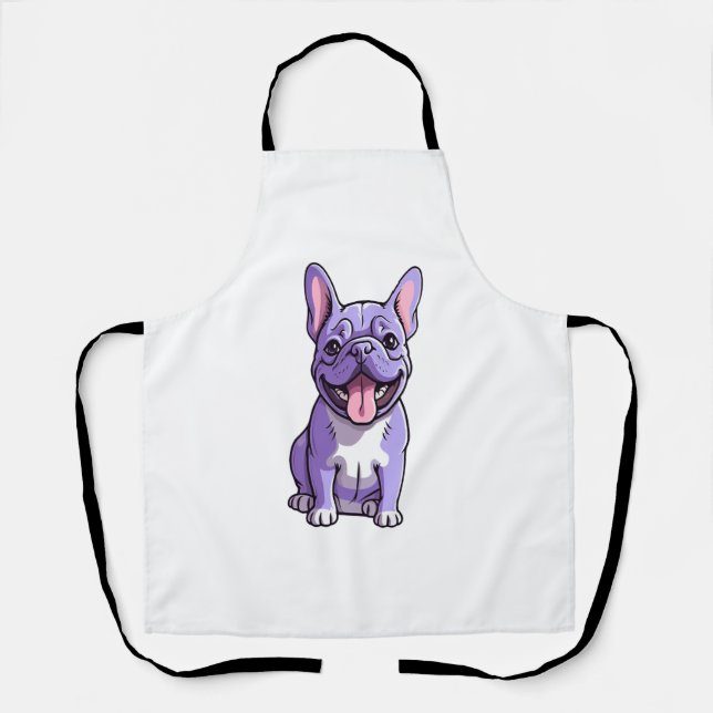 Lilac French Bulldog Schürze (Vorderseite)