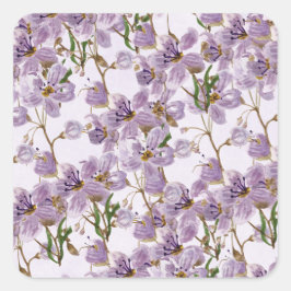 Lilac Garden Floral Decor Sticker