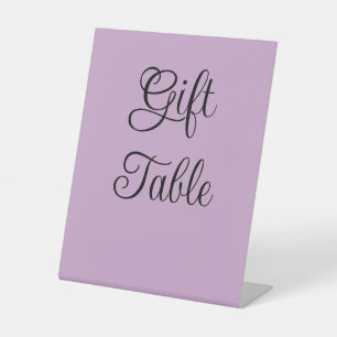 Lilac Gift Table Sockelschild