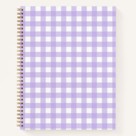 Lilac Gingham Notebook Notizbuch