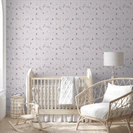 Lilac Gingham Tapete