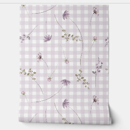 Lilac Gingham Tapete