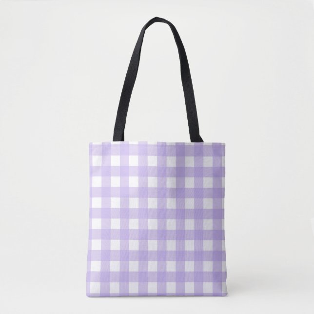 Lilac Gingham Tasche (Vorderseite)