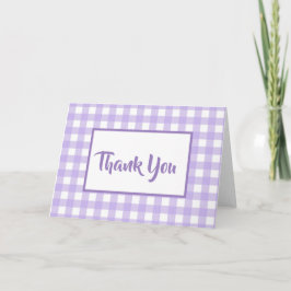 Lilac Gingham Vielen Dank Karte