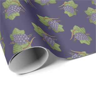 Lilac Grapes Pattern Geschenkpapier