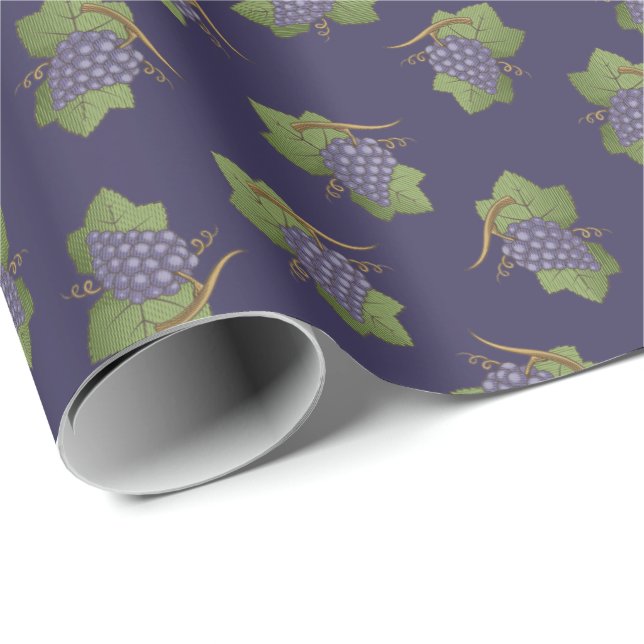 Lilac Grapes Pattern Geschenkpapier (Rolleneckpunkt)