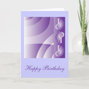 Lilac "Happy Birthday" Design Karte