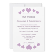 Lilac Hearts Design Hochzeit