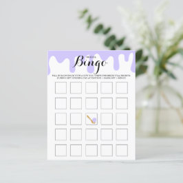 Lilac Ice Cream Brautparty Bridal Bingo Game