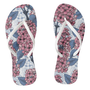 Lilac in Rosa und Blau Flip Flops