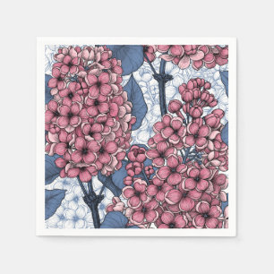 Lilac in Rosa und Blau Serviette