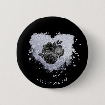 *~* Lilac Iridescent Heart Blume Schwarze Anpassun