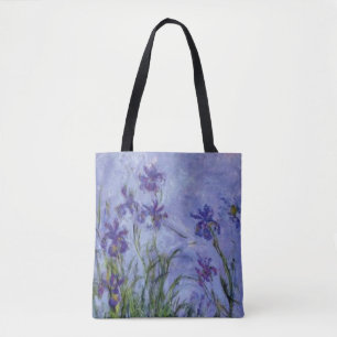 Lilac Irises von Claude Monet Tasche