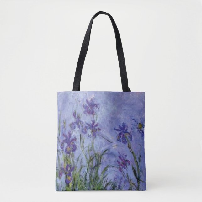 Lilac Irises von Claude Monet Tasche (Vorderseite)