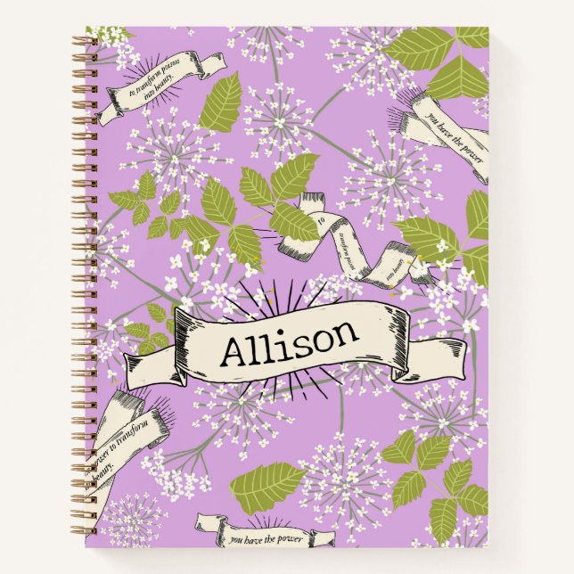 LILAC Ivy Cicuta Notizbuch (Vorderseite)