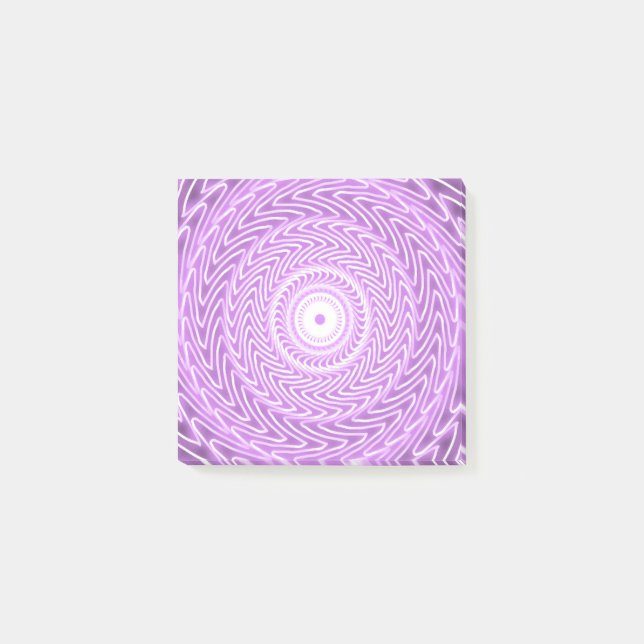 Lilac-Kreismuster Post-it Klebezettel (Vorderseite)