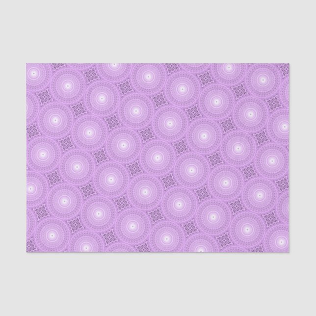 Lilac-Kreismuster Seidenpapier (Vorderseite)