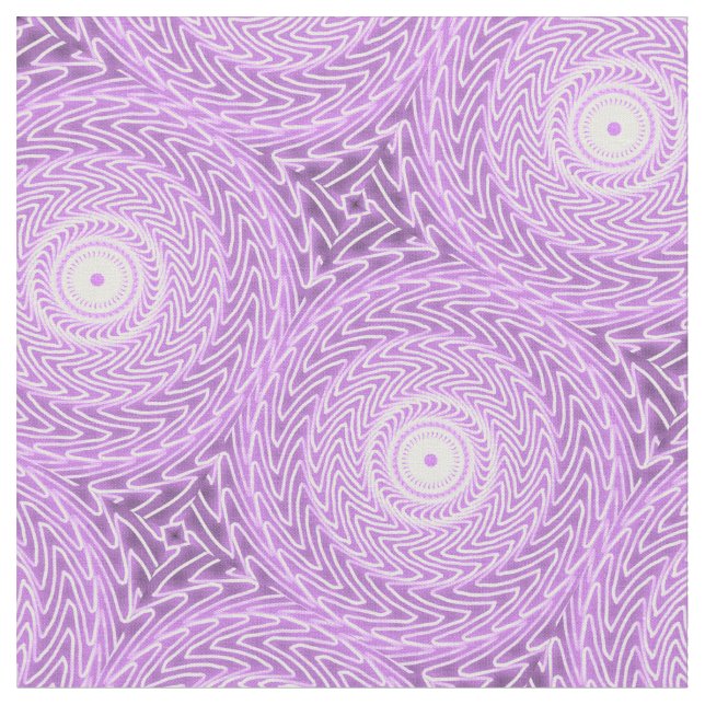Lilac-Kreismuster Stoff (Nahaufnahme)