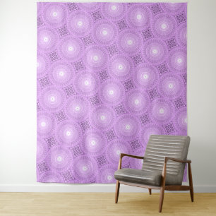 Lilac-Kreismuster Wandteppich