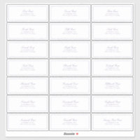 Lilac Lavender Classic Script Guest Address