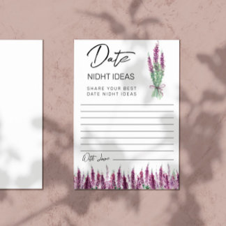 Lilac Lavender Date nidideas Paper Sheet