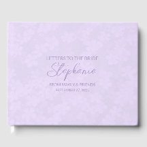 Lilac Letters to Bride Keepake Notebook
