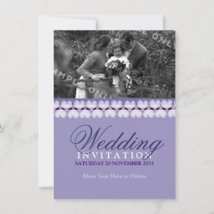 Lilac Liebe Gewerkschaft Hochzeit Einladung