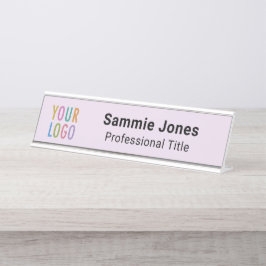 Lilac Lila 2x8-Namensplatte für das Desktop-Busine Schreibtischnamensplakette