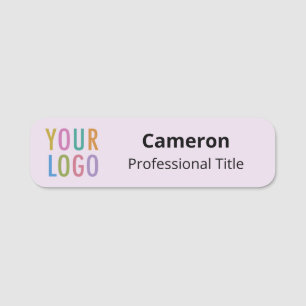Lilac Lila 3,5-Zoll-Namensschild-Logo-Ecke Namensschild