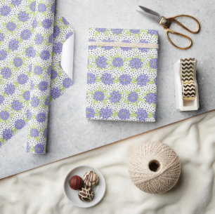 Lilac Lila Floral Pattern Spring Geschenkpapier