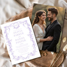 Lilac Lila Foto Floral Viktorianisch Wedding