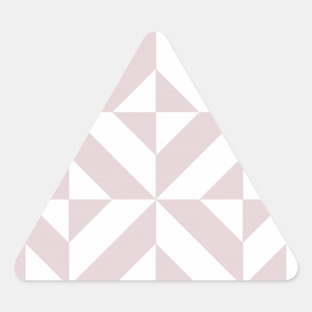 Lilac Lila Geometric Deko Cube Pattern Dreieckiger Aufkleber (Vorderseite)